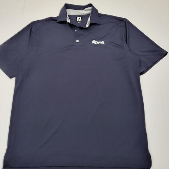 Foot joy golf polo shirt blue polyester navy blue - Picture 7 of 8